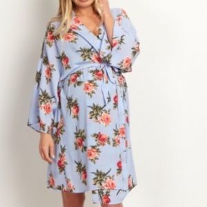 Pink Blush Maternity/Nursing/Delivery robe XL